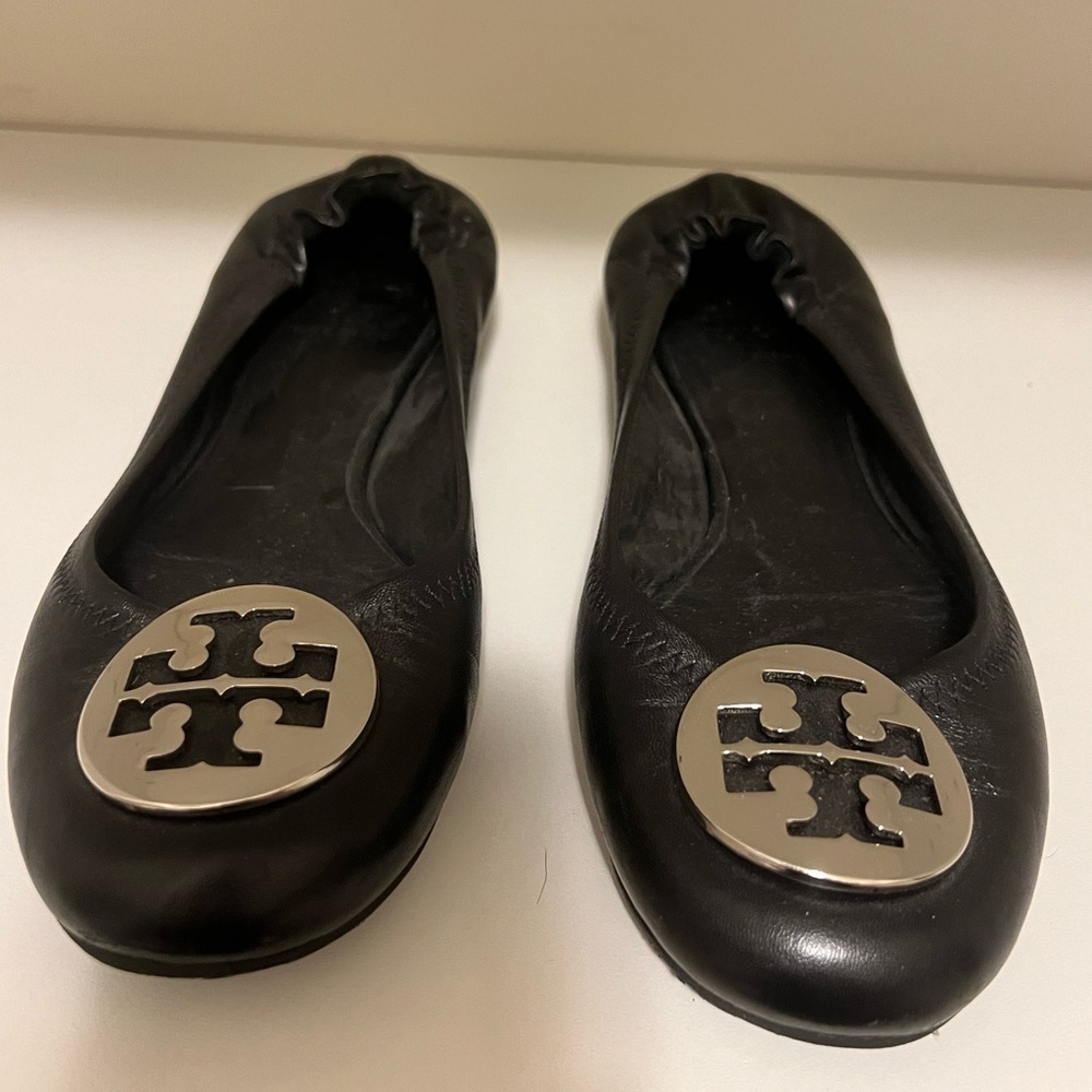 Tory. Burch classic black flats-size 7.5 m